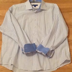 Like New Slim fit Men's XXL Blue Check shirt
